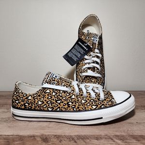 Converse Chuck Taylor All Star OX Low Leopard Gold Mens Shoes Size 9.5
